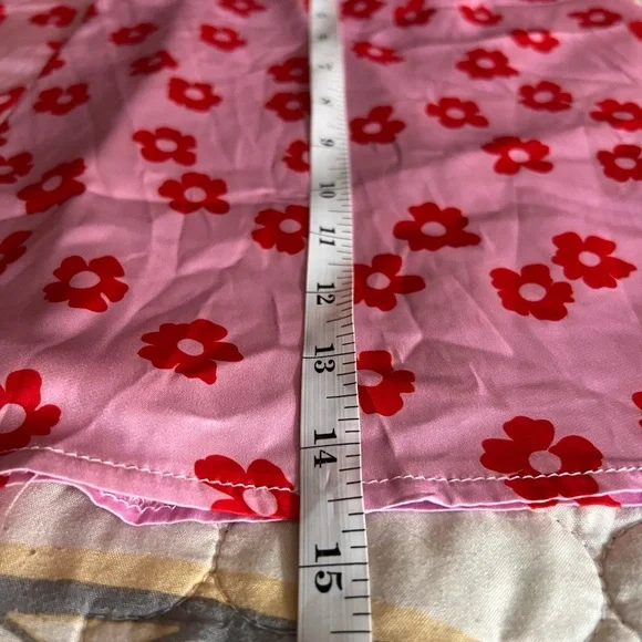 NWT Princess Polly Olton Pink Retro Floral Groovy Silky Mini Skirt, 6 - Picture 8 of 12
